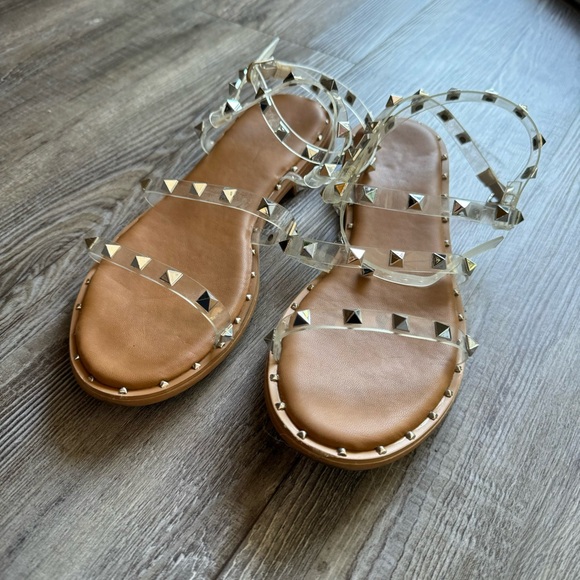Clear strap studded sandals - Picture 5 of 6